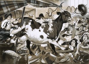 Uma vaca entrou em Westminster Hall e provocou o caos de Angus McBride