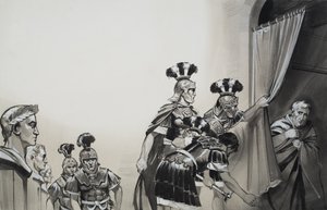Cláudio (10 a.C.-54 d.C.) (guache sobre papel) de Angus McBride