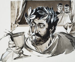 Imperador Commodus (guache sobre papel) de Angus McBride