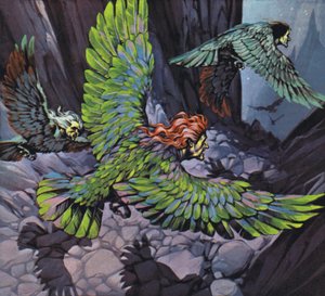 Harpias (litografia a cores) de Angus McBride