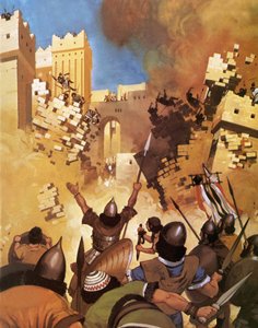 Josué nas muralhas de Jericó de Angus McBride