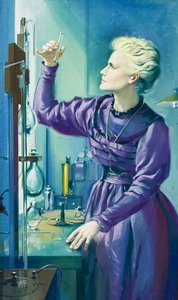 Madame Curie (1867-1934) (guache sobre papel) de Angus McBride