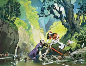O Príncipe Marko encontra a espada do seu pai de Angus McBride