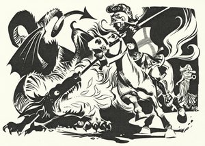 São Jorge e o Dragão (litografia) de Angus McBride