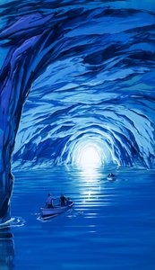 A Gruta Azul em Capri de Angus McBride