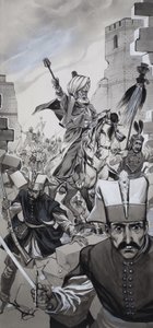 A queda de Constantinopla (guache sobre papel) de Angus McBride