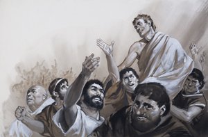 O Reinado de Agripa, de "A Glória que foi Roma" (guache sobre papel) de Angus McBride