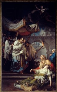 Borromeos comunicantes de pragas. São Carlos Borromeo (Carlo Borromeo de Anicet Charles Gabriel Lemonnier