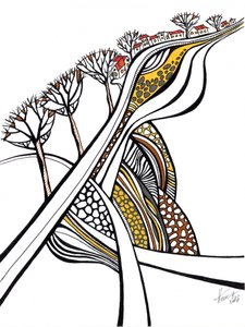 Paisagem de uma aldeia encantadora de Aniko Hencz