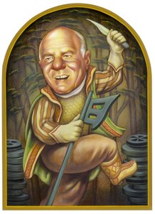 Barry Diller, 2002 (acrílico sobre cartão de ilustração)