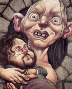 Gollum, 2002 (acrílico sobre placa de ilustração) de Anita Kunz