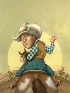 Happy Trails, 2000 (acrílico sobre placa de ilustração) de Anita Kunz