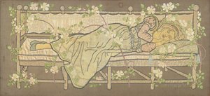 A Bela Adormecida (bordado em seda) de Ann MacBeth