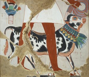 Cópia da pintura da parede do túmulo privado 226 de Heqareshu, Tebas I, 1, 327, século XX
