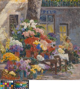 Mercado das flores em Menton (Côte d