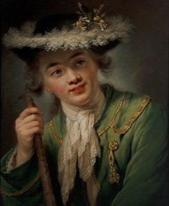 Retrato de uma jovem mulher de Anna Dorothea (1721 82) Lisiewska