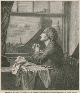 The Song of the Shirt - pintado por A E Blunden (gravura) de Anna E. Blunden