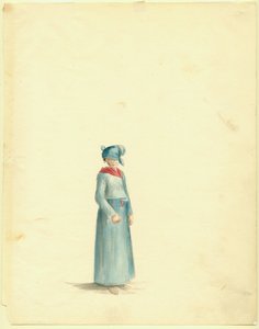 Desenho de uma mulher crioula de Anna Maria Von Phul de Anna Maria von Phul