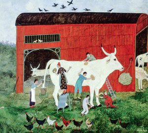 An Early Start, 2007 (acrílico) de Anna Pugh