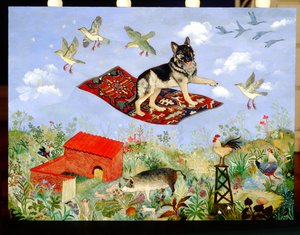 Chasing Clouds, 2010 (acrílico) de Anna Pugh