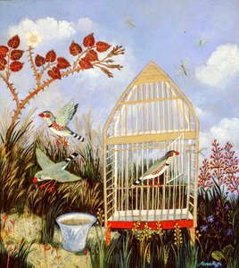 Gaiola da Liberdade, 2003 (acrílico) de Anna Pugh