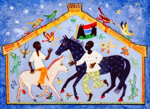 Gâmbia, 2004 (acrílico) de Anna Pugh