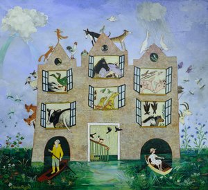 Proibição de uso de mangueiras, 2013 (acrílico) de Anna Pugh