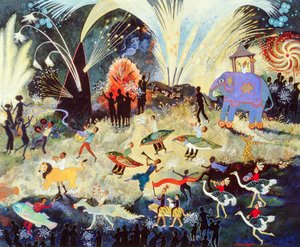 Party Time, 2010 (acrílico) de Anna Pugh