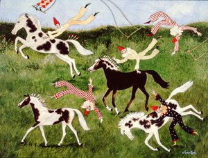 A prática leva à perfeição, 2010 (acrílico) de Anna Pugh