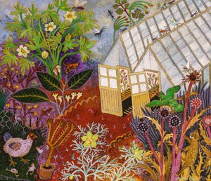 A estufa, 2017 (acrílico) de Anna Pugh