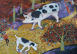 Trufa, 2020 (acrílico) de Anna Pugh