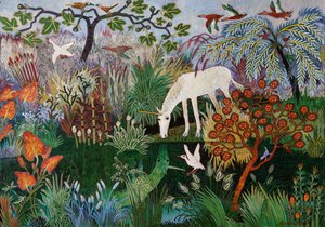 Piscina de Unicórnios, 2018 (acrílico) de Anna Pugh