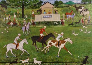 De quem é a bola afinal, 2018 (acrílico) de Anna Pugh