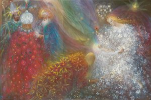 Nasce uma criança, 2013 (óleo sobre linho belga)