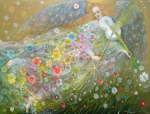 Anjo do Trigo, 2018 (óleo sobre linho belga) de Annael Anelia Pavlova