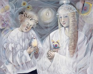 Gemini, 2006 (óleo sobre linho belga) de Annael Anelia Pavlova