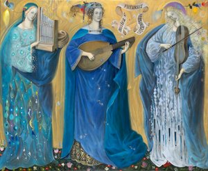 Meditações sobre a Santíssima Trindade - segundo a música de Olivier Messiaen, 2007 (óleo sobre linho belga)