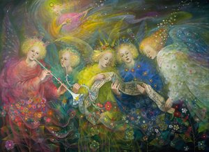 A Luz dos Mundos Celestiais, 2019 (óleo sobre linho belga) de Annael Anelia Pavlova