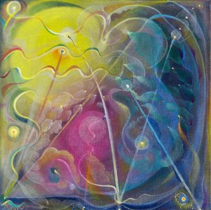 Onde terminam os meus pensamentos, 2018 (óleo sobre linho belga) de Annael Anelia Pavlova