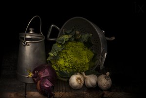 Natureza morta de uma cozinha vintage de Annalisa Raggio