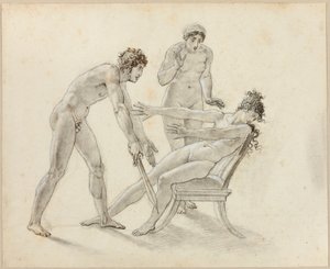 Hermione rejeitando Orestes de Anne-Louis Girodet de Roucy-Trioson