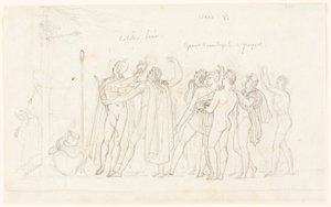 O Jogo de Tiro com Arco, da Eneida, Livro V de Anne-Louis Girodet de Roucy-Trioson