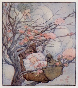 Rima de berçário: Hush-A-Bye, Baby, On The Tree Top (cor litho) de Anne (after) Anderson