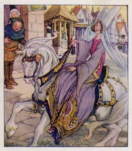 Rima de berçário: Cavalgar um cavalo para Banbury Cross (cor litho)
