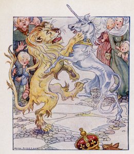 Rima de berçário: The Lion And The Unicorn (cor litho)
