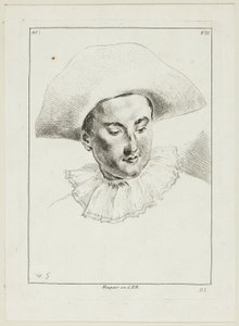 Cabeça de homem (com chapéu e rufo)