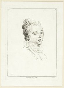 Cabeça de mulher (virada para a esquerda)