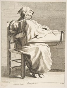 Uma mulher de Savoy, 1737.