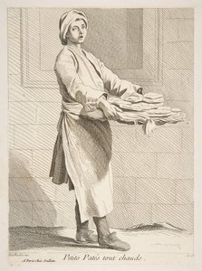 Vendedor de pastelaria, 1738.
