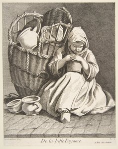 Vendedor ambulante de cerâmica, 1738.